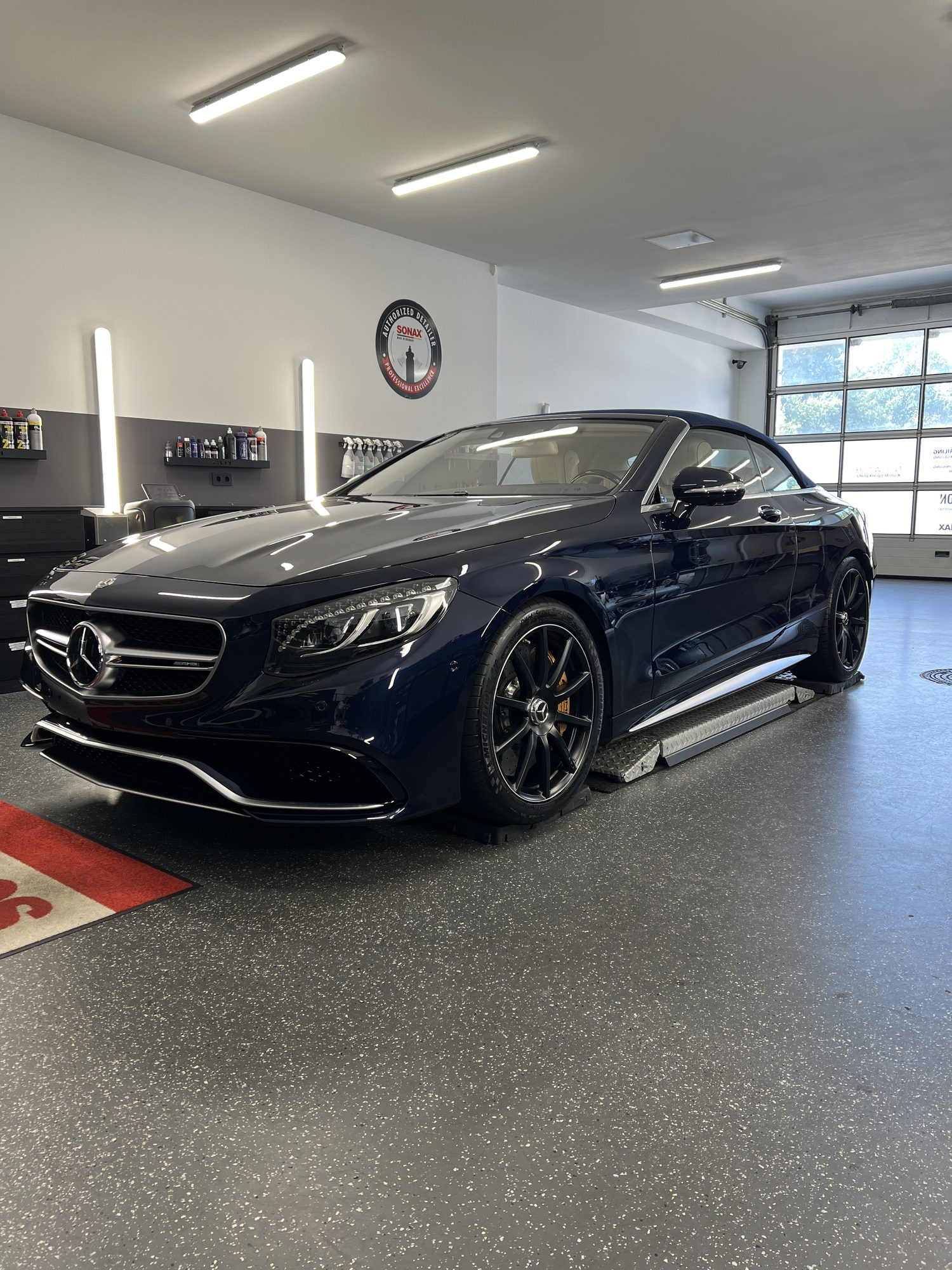 Mercedes S63 AMG Cabriolet mit Keramikversiegelung im Neowash-Studio Braunschweig